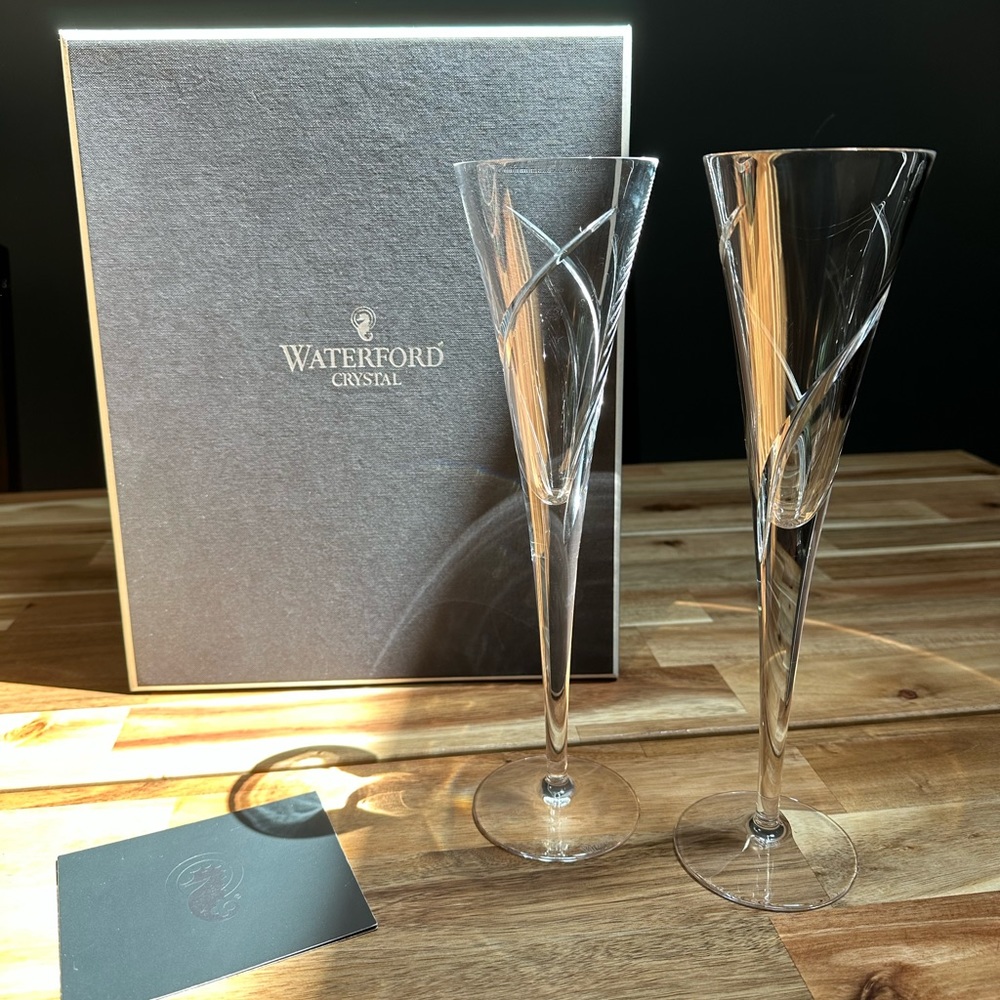 Waterford Crystal “siren” champagne flutes